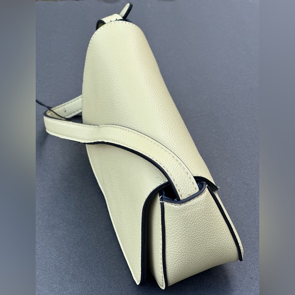 French Connection - Alva Pebbled Faux Leather Angled Shoulder Bag - Picture 4 of 15